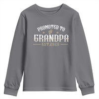 Retro Promoted To Grandpa est 2025 Youth Sweatshirt