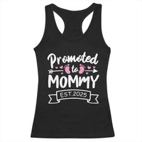 Promoted To Mommy Est 2025 Racerback Tank Top