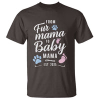 Funny From Fur Mama To Baby Mama T Shirt Dog Mom New Mom 2025