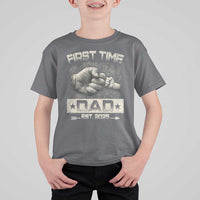 First Time Dad Est 2025 T Shirt For Kid