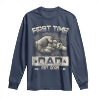 First Time Dad Est 2025 Long Sleeve Shirt