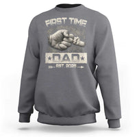 First Time Dad Est 2025 Sweatshirt