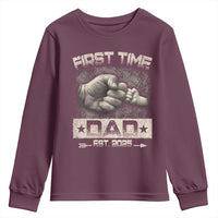 First Time Dad Est 2025 Youth Sweatshirt