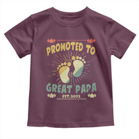 New Dad 2025 Toddler T Shirt Promoted to Great Papa