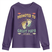 New Dad 2025 Youth Sweatshirt Promoted to Great Papa