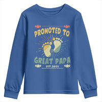 New Dad 2025 Youth Sweatshirt Promoted to Great Papa