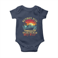 Funny Retirement Baby Onesie I'm Retired You Can Find Me On My Boat