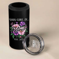 This Girl Is Retired Est 2025 4 in 1 Can Cooler Tumbler