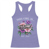 This Girl Is Retired Est 2025 Racerback Tank Top