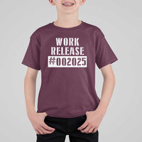Funny Retirement 2025 T Shirt For Kid Work Release
