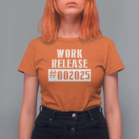 Funny Retirement 2025 T Shirt For Women Work Release