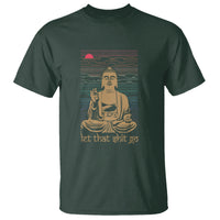 Funny Buddhism T Shirt Let That Shit Go Buddha - Wonder Print Shop