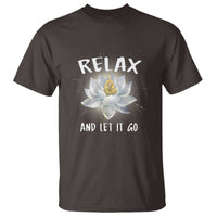 Buddhism T Shirt Relax Let it Go Monk Zen Lotus - Wonder Print Shop