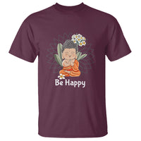 Buddhism T Shirt Be Happy Little Baby Buddha - Wonder Print Shop