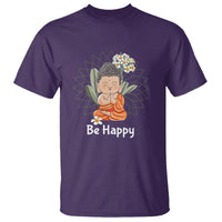 Buddhism T Shirt Be Happy Little Baby Buddha - Wonder Print Shop