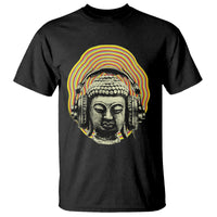 Buddhism Music Lover T Shirt Buddha Headphones Buddhist Monk DJ - Wonder Print Shop