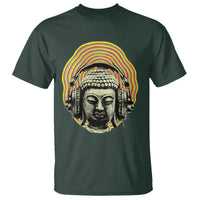 Buddhism Music Lover T Shirt Buddha Headphones Buddhist Monk DJ - Wonder Print Shop