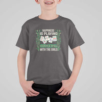 Happiness Is Playing Mahjong With The Girls T Shirt For Kid - Wonder Print Shop