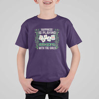 Happiness Is Playing Mahjong With The Girls T Shirt For Kid - Wonder Print Shop
