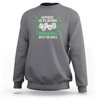Happiness Is Playing Mahjong With The Girls Sweatshirt - Wonder Print Shop