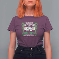 Happiness Is Playing Mahjong With The Girls T Shirt For Women - Wonder Print Shop
