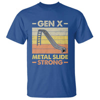 Funny Gen X T Shirt Metal Slide Strong Retro - Wonder Print Shop