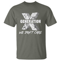 Funny Gen X We Don't Care T Shirt - Wonder Print Shop