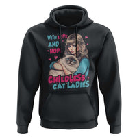 Childless Cat Ladies Hoodie With Love And Hope Cute Cat - Wonder Print Shop