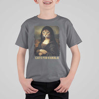 Funny Harris Cat T Shirt For Kid Cats Mona Lisa Vintage - Wonder Print Shop