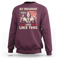 Harris 2024 Sweatshirt My President Looks Like This - Wonder Print Shop