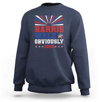 Harris Walz Obviously Sweatshirt US President Election 2024 - Wonder Print Shop