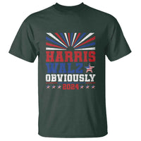 Harris Walz Obviously T Shirt US President Election 2024 - Wonder Print Shop