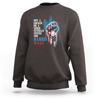 Veteran Voting Harris Walz Sweatshirt I Am A Veteran Not A Sucker Or A Loser - Wonder Print Shop
