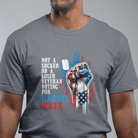 Veteran Voting Harris Walz T Shirt I Am A Veteran Not A Sucker Or A Loser - Wonder Print Shop
