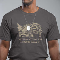 Veteran For Harris Walz T Shirt I Am A Veteran Not A Sucker Or A Loser - Wonder Print Shop