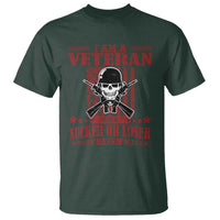 Veteran For Harris Walz T Shirt Not A Sucker Or A Loser American Eagle Flag - Wonder Print Shop