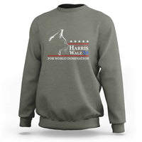 Harris Walz 2024 Sweatshirt For World Domination US President - Wonder Print Shop