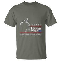 Harris Walz 2024 T Shirt For World Domination US President - Wonder Print Shop