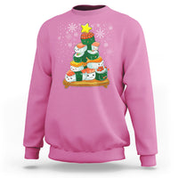 Sushi Christmas Tree Cute Japanese Xmas Sweatshirt - Wonder Print Shop