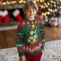 Funny Sushi Christmas Tree Ugly Christmas Sweater Cute Japanese Xmas - Wonder Print Shop
