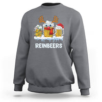 Reinbeers Christmas Reindeer Drinking Beer Sweatshirt - Wonder Print Shop