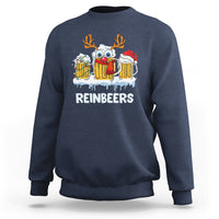 Reinbeers Christmas Reindeer Drinking Beer Sweatshirt - Wonder Print Shop