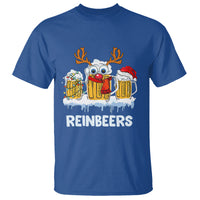 Reinbeers Christmas Reindeer Drinking Beer T Shirt - Wonder Print Shop