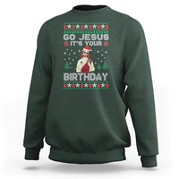 Go Jesus It's Your Birthday Funny Christmas Sweatshirt - Wonder Print Shop
