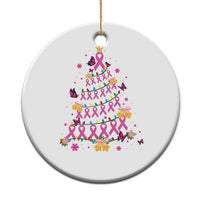 Christmas Breast Cancer Christmas Ornament Pink Ribbon Xmas Tree - Wonder Print Shop