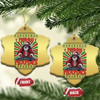 Funny Xmas Party Christmas Ornament Merry Mixmas Santa DJ - Wonder Print Shop