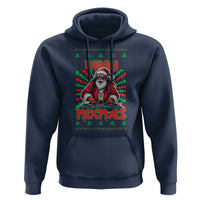 Funny Xmas Party Hoodie Merry Mixmas Santa DJ