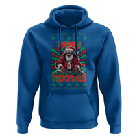 Funny Xmas Party Hoodie Merry Mixmas Santa DJ