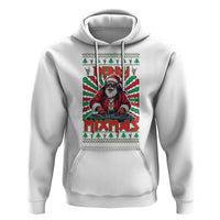 Funny Xmas Party Hoodie Merry Mixmas Santa DJ