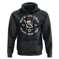 Funny Heavy Metal Hoodie Metal Christmas Heavy New Year Rock Hand Sign